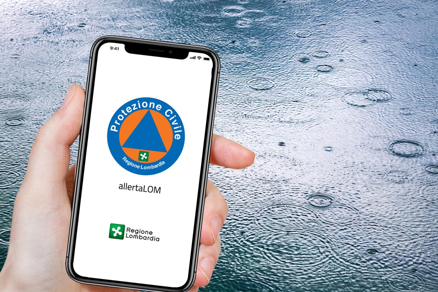 AllertaLOM app Protezione civile lombarda